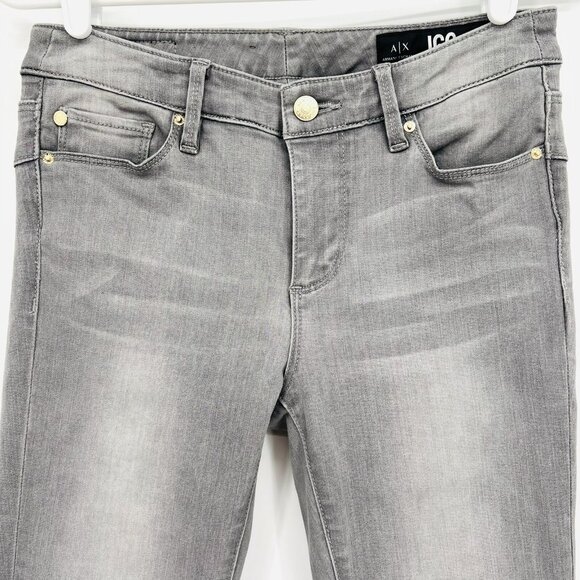 Armani Exchange Women's Denim Jeans Size 26 Grey J69 Super Skinny Lift-up Grey - Picture 3 of 12